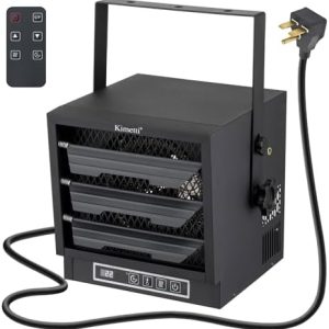 Electric Garage Heater 4800-Watt | Fan-Forced Indoor Heater with Remote Control | Ceiling Mount for Garage & Workshop |