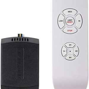 LPHUMEX Wireless Ceiling Fan Remote Control Kit – 3 in 1 Speed, Light & Timing – Compatible with AC Motor Fans (Harbor B